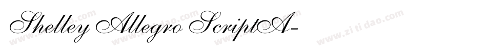 Shelley Allegro ScriptA字体转换